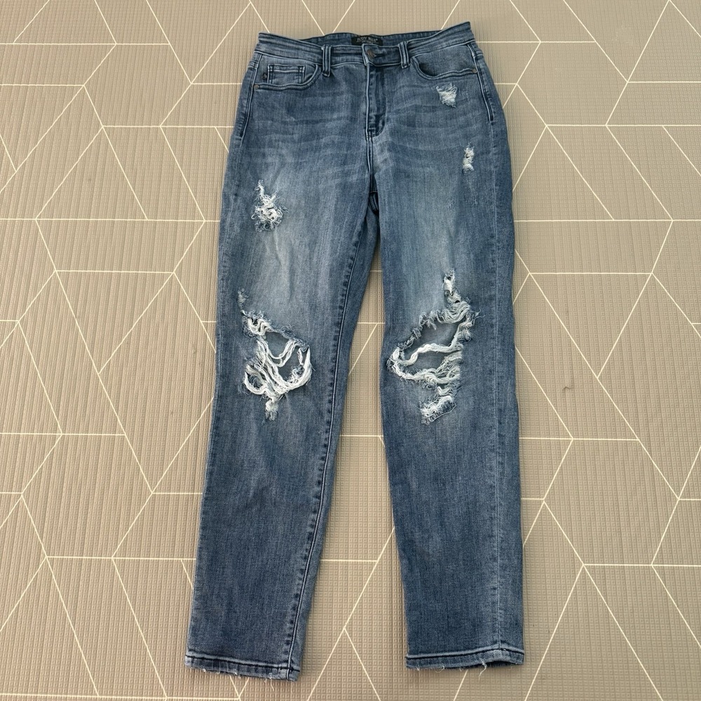 Judy Blue Boyfriend Fit Jeans Size‎ 7/28 Distressed